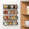 TEMU 4pcs Spice Rack, Household Wall-mounted Spice Jars Storage Rack, Punching--saving Storage Organizer, For Kitchen And Bathroom, Home Organizers And Storage, Home Accessories