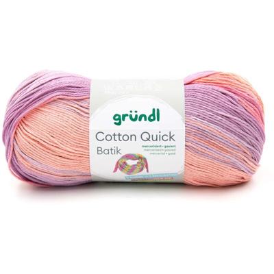 Wolle Cotton Quick Batik 100 g creme-rosa-lila-flieder Handarbeit - Gründl Image
