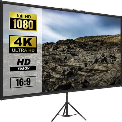 16:9 Beamer Leinwand 4K hd Stativleinwand Projektionsfläche 200x113cm Präsentationswand Image