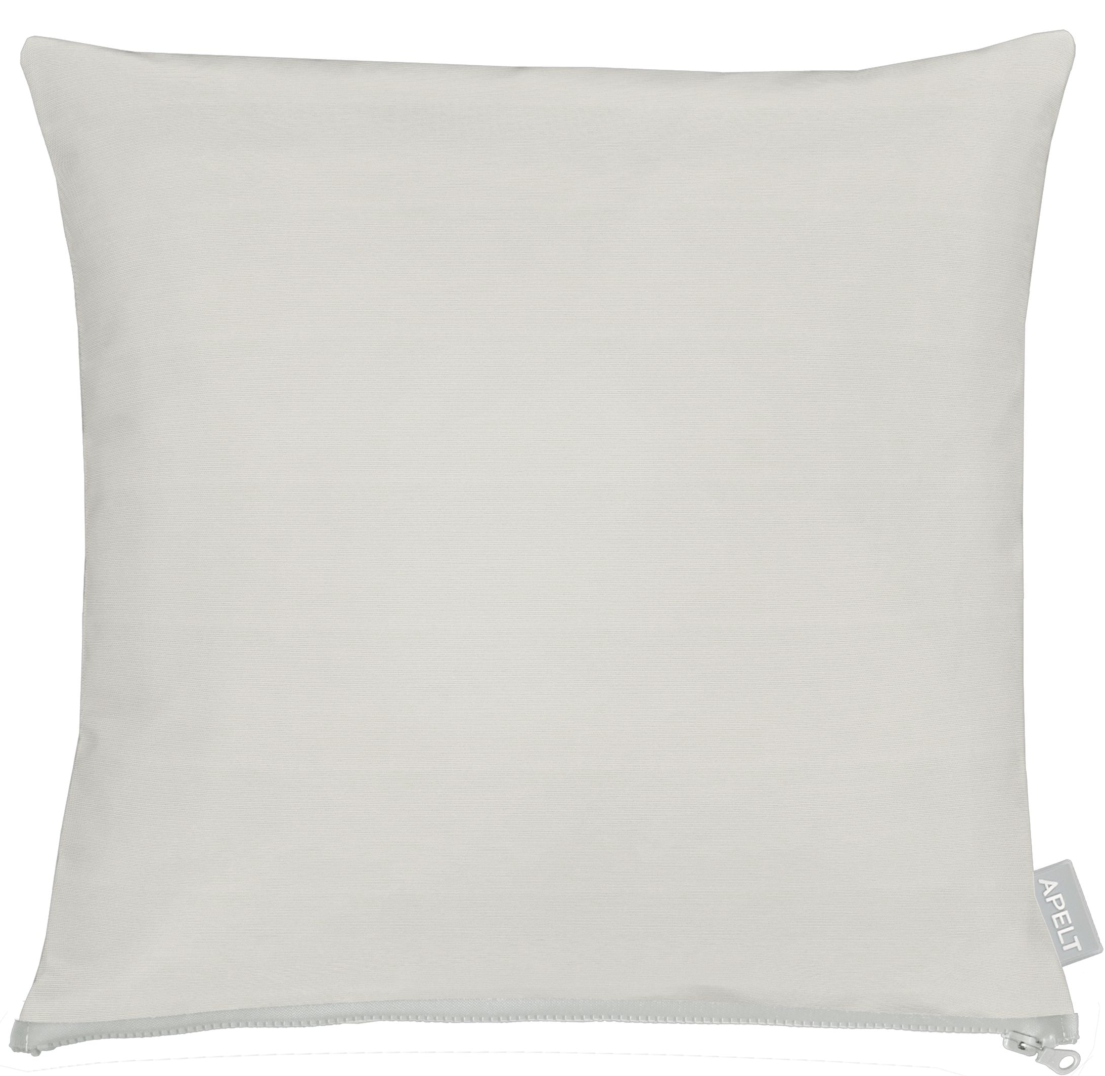 Kissenhülle APELT "3800", grau (hellgrau), B:40cm L:40cm, Polyester, Obermaterial: 75% Polyester, 25% Baumwolle, Kissenbezüge Image