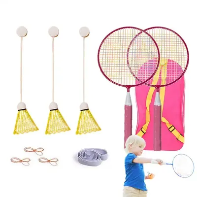 Automatic Rebound Badminton Trainer Badminton Single-Player Rebound Trainer Self Study Badminton