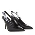 Karl Lagerfeld Hohe Schuhe - Sarabande Ribbon Sling - Gr. 39 (EU) - in Schwarz - für Damen - aus Kunstleder & Kunststoff & Leder & Lack