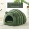 Washable Dog Semi Enclosed Furry Insect Design Warm Pet Supplies Pet Nest Bed Wool Tunnel Nest Cat