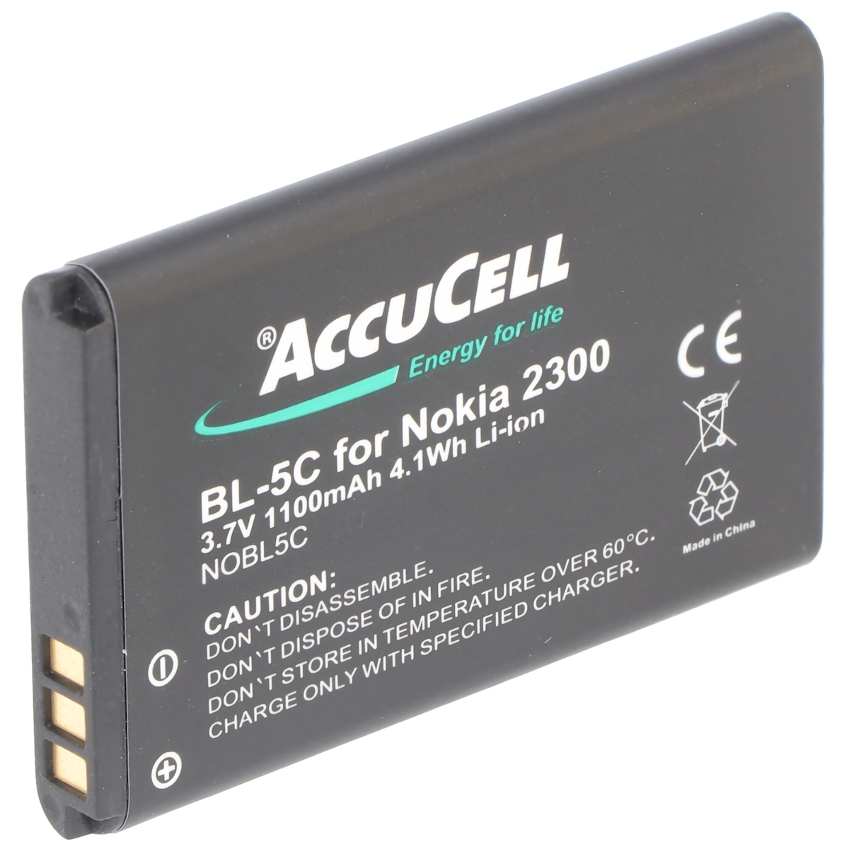 AccuCell Akku passend für den Handy Akku Wiko RIFF mit 1100mAh, 3,7 Volt Image