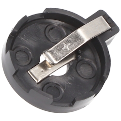 Goobay CR2012-CR2032 Knopfzellenhalter - max. 20 mm, Schwarz, Printmontage, horizontal (2-Pin) Image