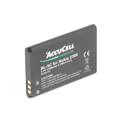 AccuCell Akku passend für Nokia 1650, BL-5C, BL-5CA, 1100mAh Image