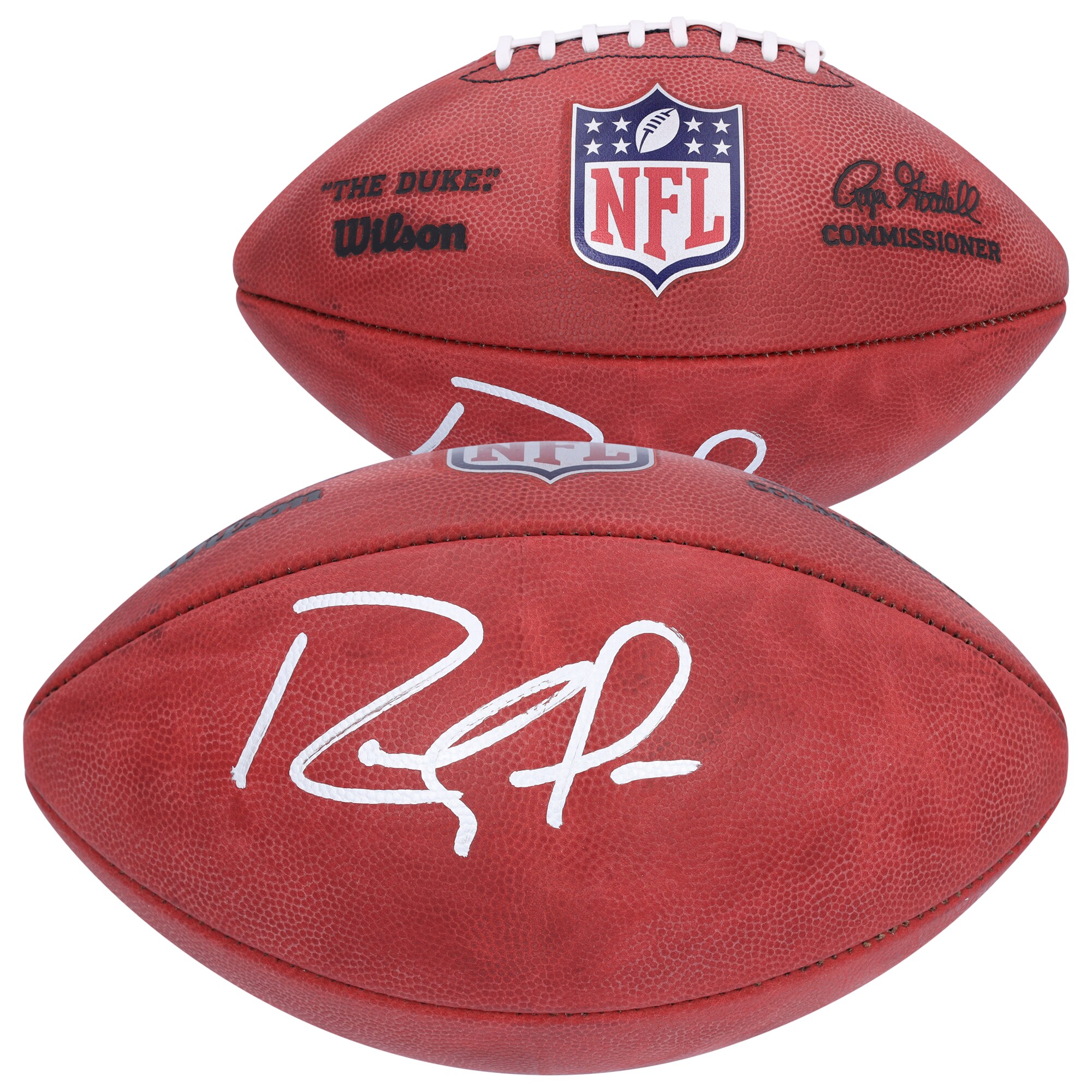 Von Randy Moss von den Minnesota Vikings signierter Duke-Profi-Football in Farbe Image