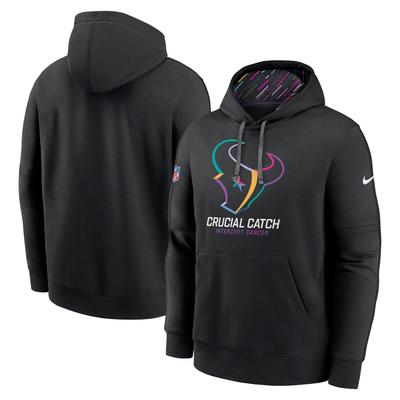Schwarzer Nike Houston Texans 2024 NFL Crucial Catch Club Pullover-Hoodie für Herren Image