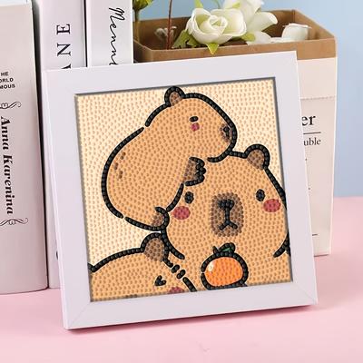 TEMU Diy Diamond Painting Kit Featuring Cartoon Animals With A Frame, Stress And Passing . Image
