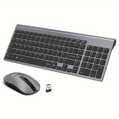 TEMU Leadsail Combo, Wireless Usb Mouse And Computer Keyboard Set, Compact And Silent For Windows Laptop, Desktop, Pc