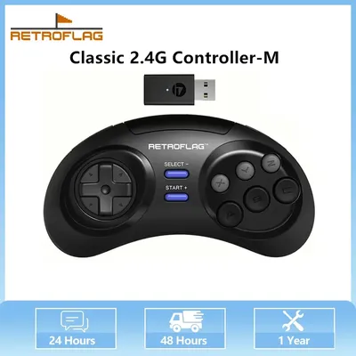 Retroflag Classic 2.4G Controller-M Wireless Gamepad Gaming for Nintendo Switch Windows MD Mini/Mini