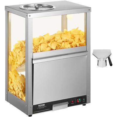 Kommerzieller Nacho-Chip-Wärmer, 80 l Chip-Wärmer-Maschine mit Heizsockel und Wärmelicht, Image