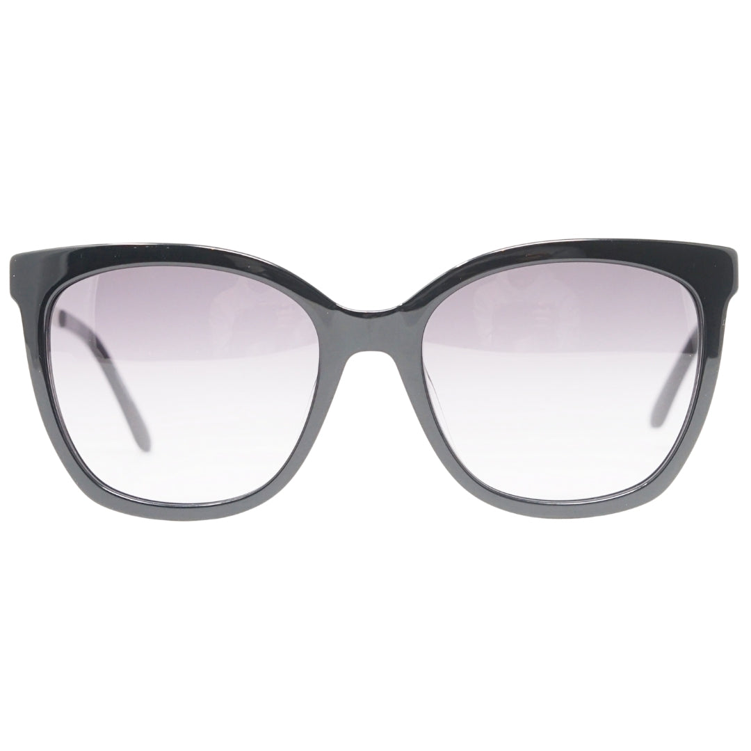 Schwarze Sonnenbrille mit grauem Verlaufsglas von Calvin Klein Image