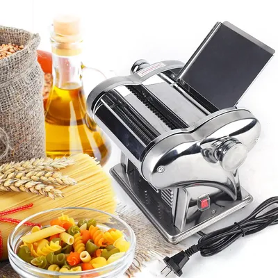 Electric Dough Roller Sheeter - Stainless Steel Commercial Noodle & Pasta Maker