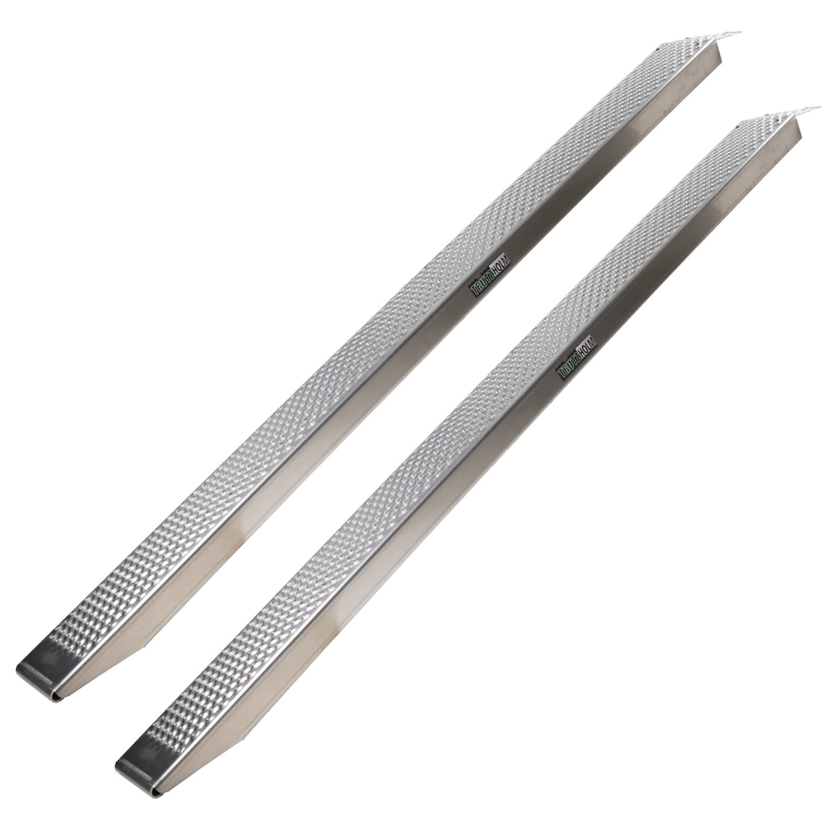 Baumarktplus TRUTZHOLM 2 x Auffahrrampen 250 cm Traglast 1000 kg Alu grau gelocht Motorradrampen Verladerampen Image