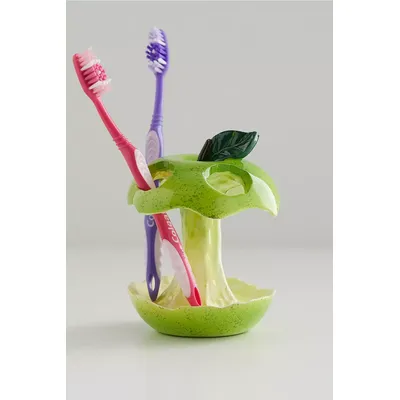 Trash Apple Toothbrush Holder - Green ALL at Urban Outfitters