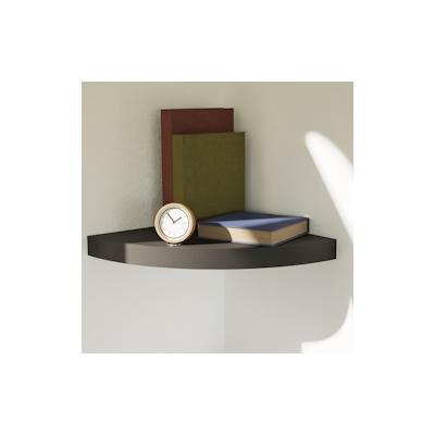 Eckregal Wandregal Bücherregal Schweberegal Schwarz Regal MDF 30x30cm Image