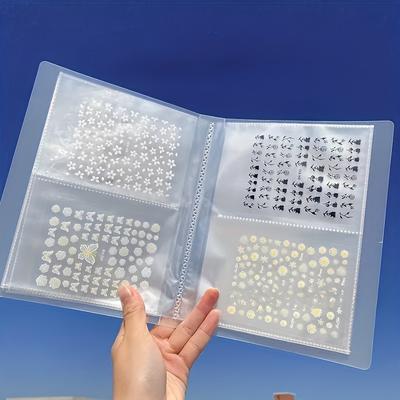 TEMU Transparent Plastic Page Binder, 80 Pockets, For Sticker Album, Coin Collection, Stamp Collection, Scrapbooking Image