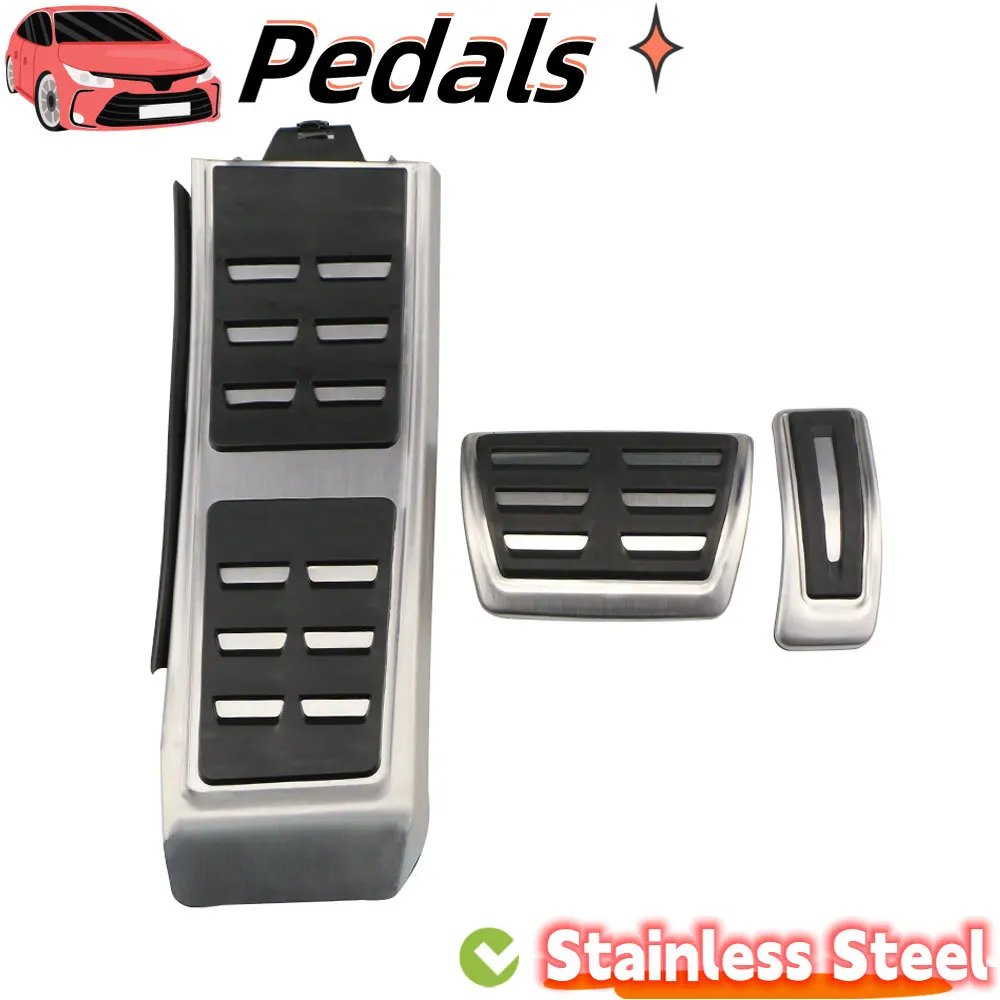 Pedali sportivi LHD per Audi A4 B8 A6 A7 A8 S4 RS4 A5 S5 RS5 8T Q5 SQ5 8R copertura del pedale pastiglie del poggiapiedi del freno del carburante accessori Auto