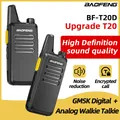 2PCS Baofeng BF-T20D GMSK Digital Walkie Talkie Riduzione del rumore Radio Chiamata crittografata Caricatore USB portatile VOX per i viaggi