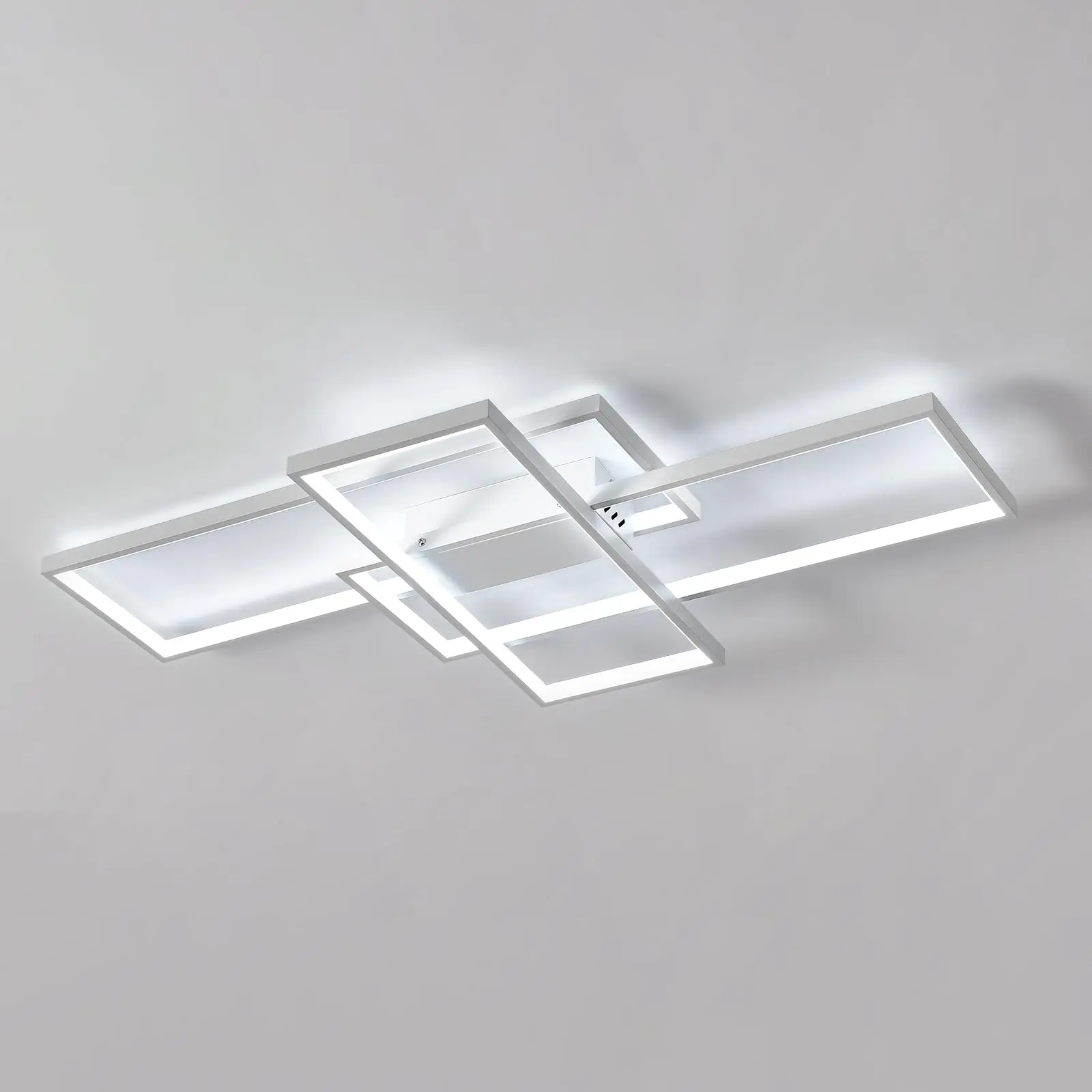 LED-Deckenleuchte, 54 W rechteckige Wohnzimmer-Deckenleuchte, 6500 K kaltweiße Deckenleuchte, große LED-Deckenleuchte