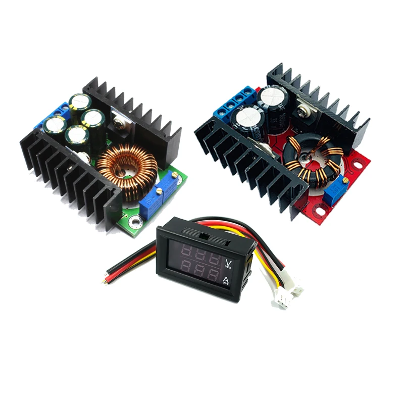 DC 9A 300W 150W Boost Converter Step Down Buck Converter Leistungsmodul DC 0-100V 10A Digital Voltmeter Amperemeter Dual Display Image