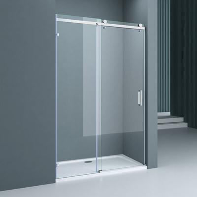 doporro Nischentür Nischenschiebetür Duschabtrennung Teramo4-2 140x195cm ESG-Sicherheitsglas Image