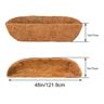 Coco Liner Trough Coco Liner for Planters, 24/30/36/48 inch Half Moon Shape Trough Coco Coir Coconut Fiber Replacement Liner for Window Box, Wall Trough Planter