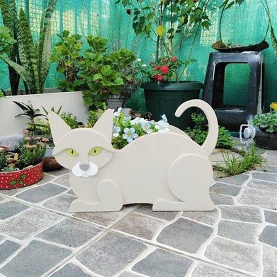 Garden Planters,Cute Dog Cat Animal Shaped Cartoon Flower Planter,Succulent Planter for Living Or Artificial Plants for Home Balcony,Garden Decoration