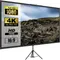 VEVOR 100 Inch Tripod Projector Screen W/ Stand 16:9 4K HD Portable Home Cinema for Indoor & Outdoor