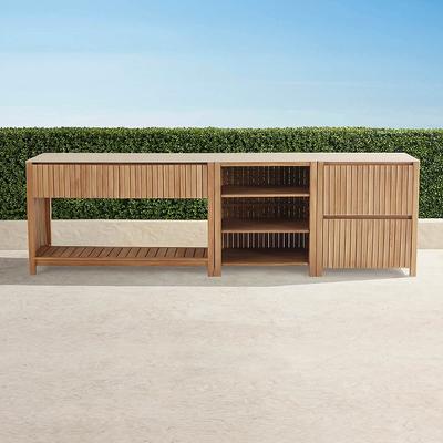 Madura Outdoor Kitchen Tailored Furniture Cover - Individual, Large Cabinet, Gray - Frontgate