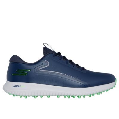 Skechers Men's GO GOLF Max 3 Shoes | Size 8.5 | Navy/Lime | Synthetic/Textile | Arch Fit