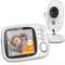 Boifun Baby Monitor con fotocamera, sorveglianza con schermo LCD digitale da 3,2 pollici wireless,