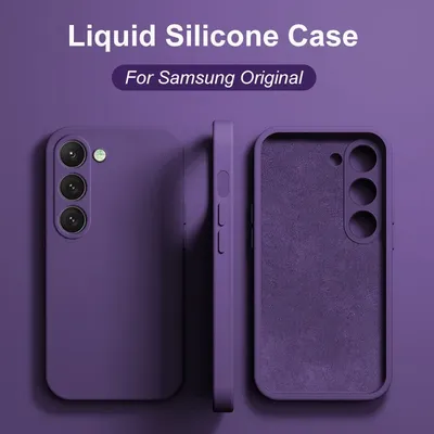 S25 S24Plus Case Liquid Silicone Phone Case For Samsung Galaxy S23 S 23 S22 Ultra S24 FE S25 + Plus