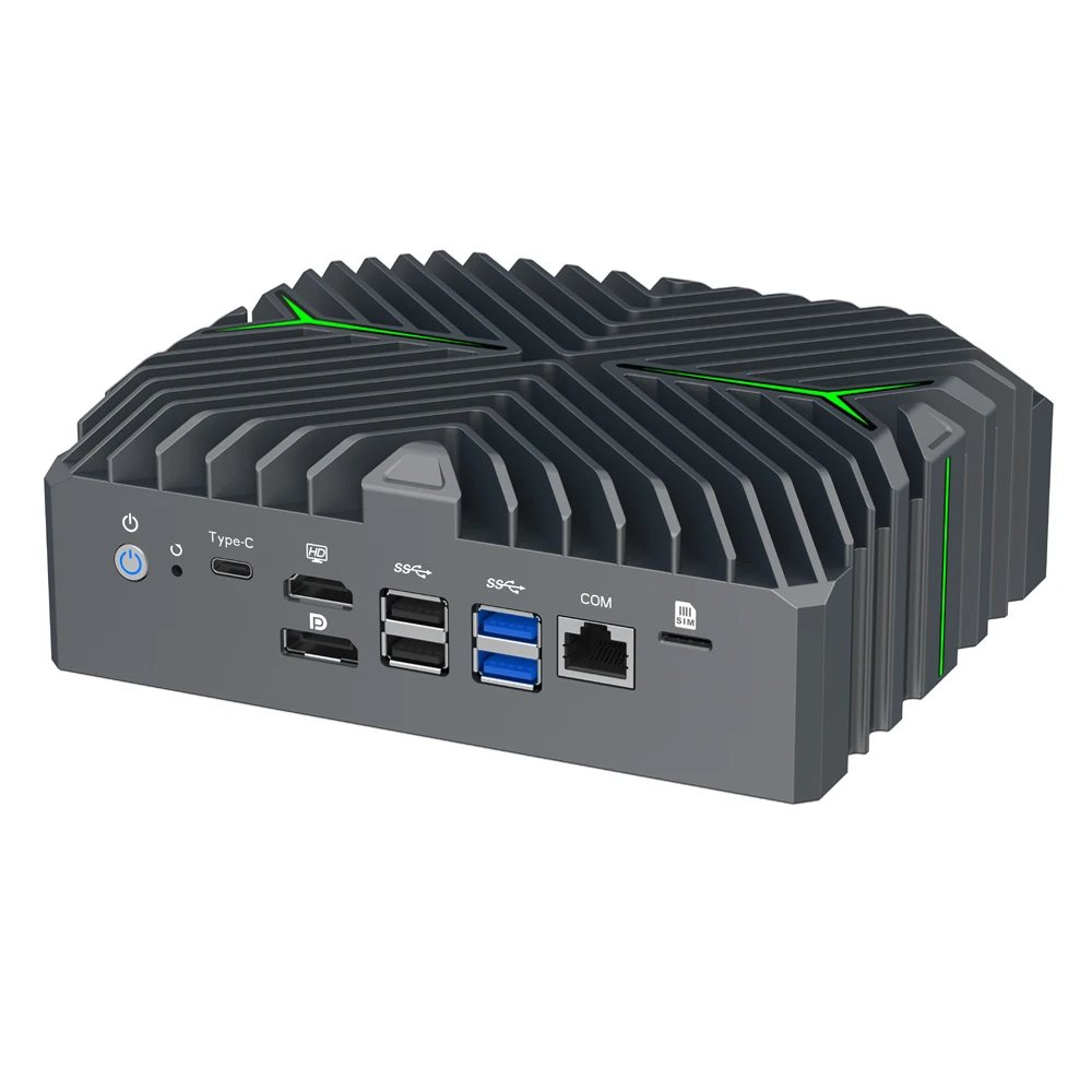 Gaming Mini PC Intel i7 1255U i5 1235U WIFI6 COM HD DP Type-C 2*DDR5 Desktop Office/Home Computer 4*2.5G LAN Win11 2x10GbE SFP