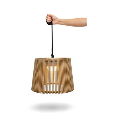 Newgarden - okinawa hang Pendelleuchte mit warmem LED-Licht und wiederaufladbarem Akku. Hergestellt Image