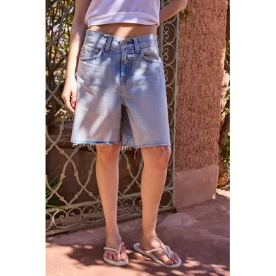 BDG Harden Mid Shorts - Vintage Denim Light 36 at Urban Outfitters