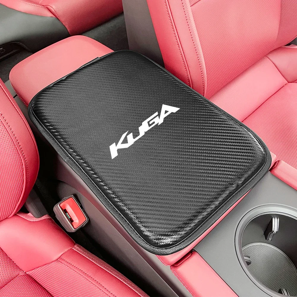 Per Ford Kuga MK1 MK2 MK3 1 2 3 Cuoio DELL'UNITÀ di elaborazione Auto Bracciolo Cuscino Della Copertura Pad Auto Center Console Bracciolo Cuscino di Protezione