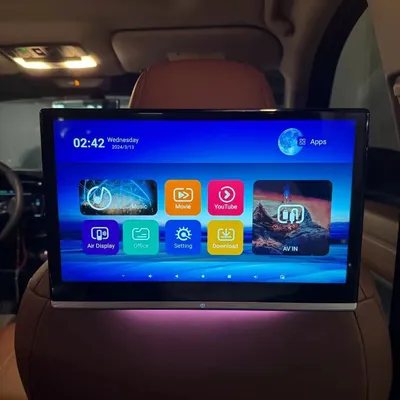 2025 neuesten ui Stil 8g 128g TV Rücksitz Bildschirm für Audi Wifi Auto Kopfstütze Monitor Android HDMI Bluetooth Spiegel Link Wireless