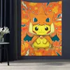 bilibili Cute P-Pokemon P-Pikachu Printed Large Wall Tapestry Cheap Hippie Wall Hanging Bohemian Wall Tapestries Mandala Home