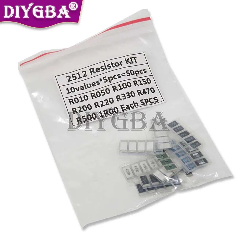 10 valuex5pcs = 50pcs 1% smd Widerstand Proben Kit 1 r00 r500 r470 r330 r220 r200 r150 r100 r050 r010 50 teile/los neues Original Image