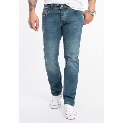 Rock Creek Jeans Straight Leg Blau