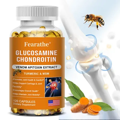 Natural Bee Venom Extract Glucosamine Chondroitin Capsules- Joint Support, Anti-Aging,