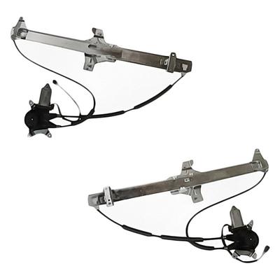 2003 Ford E-series Front Driver and Passenger Side Power Window Regulator and Motor Assembly Set