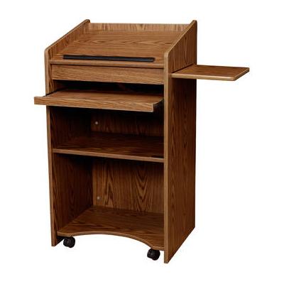 Oklahoma Sound Aristocrat Full-Floor Lectern #600 (Medium Oak Laminate) 600-MO