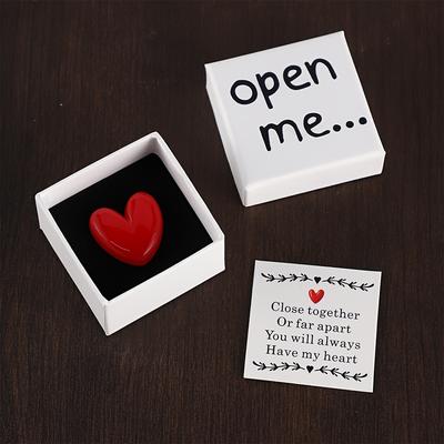 TEMU '' With Resin Heart & 'i Love You' Card - Birthdays, Weddings, Anniversaries, Valentine's Day - Ideal & , Tree Resin, Suitable For Any Occasion Image