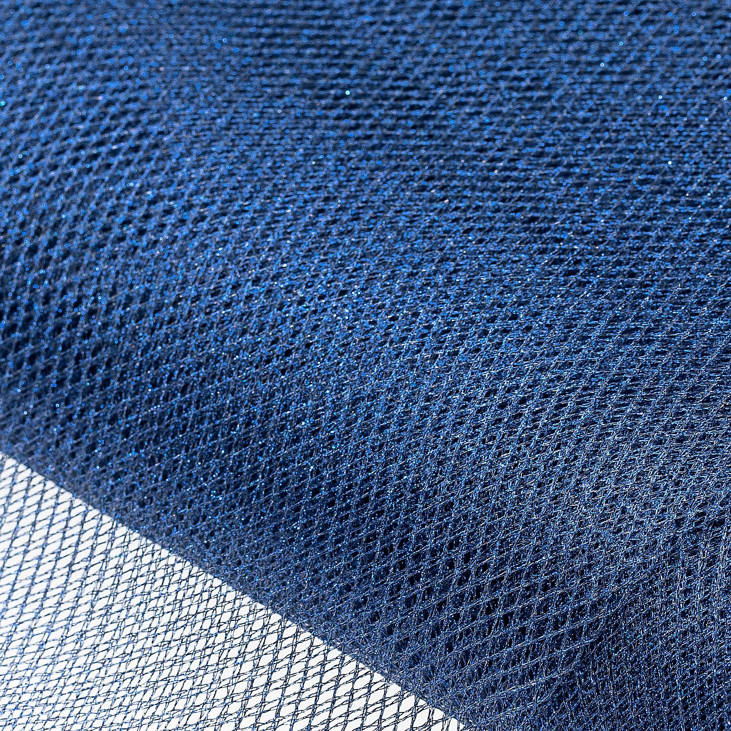 Tissu tulle grillage, bleu