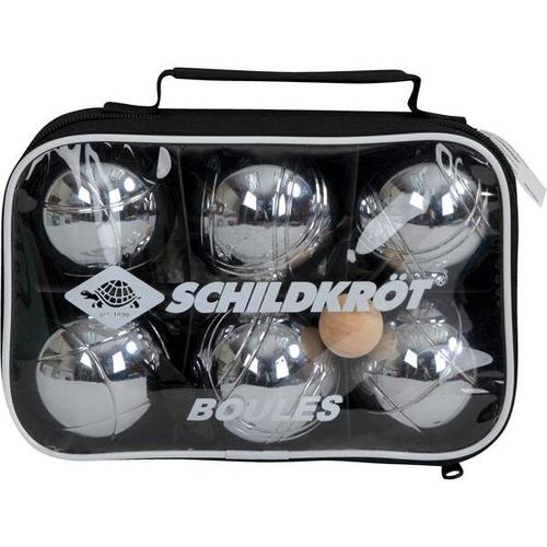 SCHILDKRÖT Boccia BOULE/BOCCIA Set, 2x3 Stahlkugeln+Zielkugel in Tragetasche, Größe ONE SIZE in Schwarz