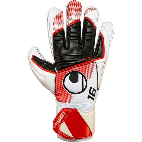 UHLSPORT Herren Handschuhe Powerline Supersoft, Größe 10 in schwarz/rot/weiß