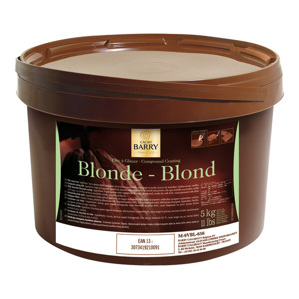 Cacao Barry Blonde Pate a Glacer Compound Coating 11 lb. - 4/Case